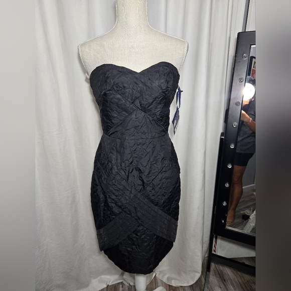 NEW Jean Paul Gaultier for Target Strapless Black Fitted Dress Zip Sz 7 - Picture 5 of 11